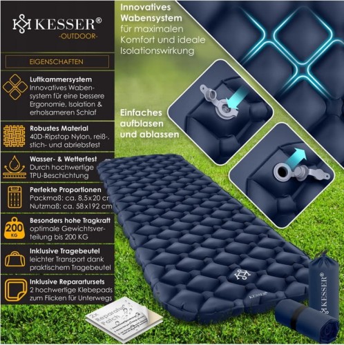 MATERAC KEMPINGOWY DO SPANIA DMUCHANY KESSER 192X58CM