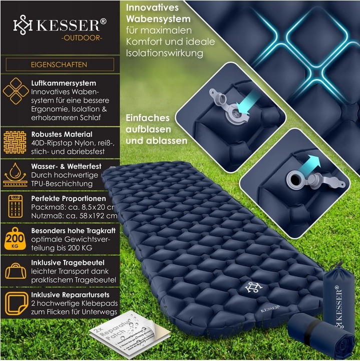 MATERAC KEMPINGOWY DO SPANIA DMUCHANY KESSER 192X58CM