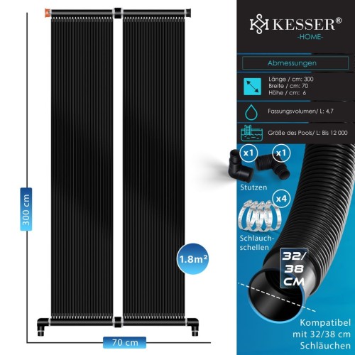 Podgrzewacz do basenu KESSER 300 x 70cm