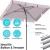 KESSER Parasol ogrodowy taupe 360° UV 7 pozycji + pokrowiec