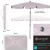 KESSER Parasol ogrodowy taupe 360° UV 7 pozycji + pokrowiec