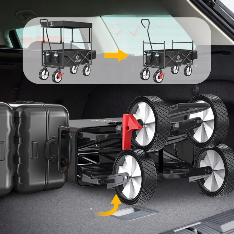 Wózek ręczny KESSER składany, wózek transportowy, wózek na sprzęt