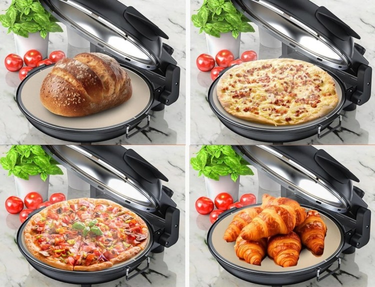 PIEC DO PIZZY ELEKTRYCZNY MASZYNA DO PIZZY 1200 W OGNIOODPORNA PŁYTA KESSER