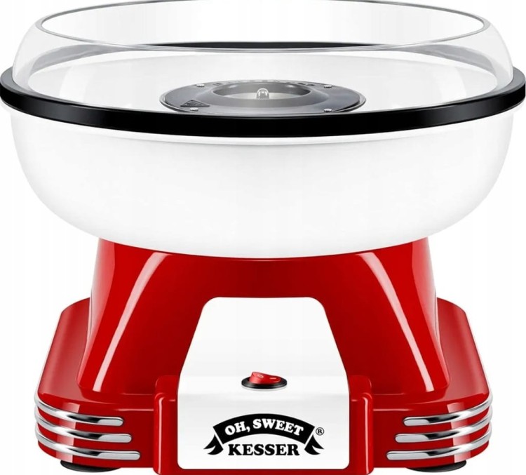 Urządzenie do waty cukrowej KESSER K-ZW-2763 czerwony 500 W