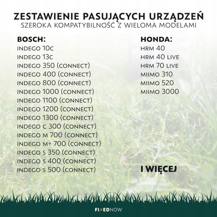 Nożyki Tytanowe Ostrza Zapasowe do Robota Koszącego Bosch Indego Honda