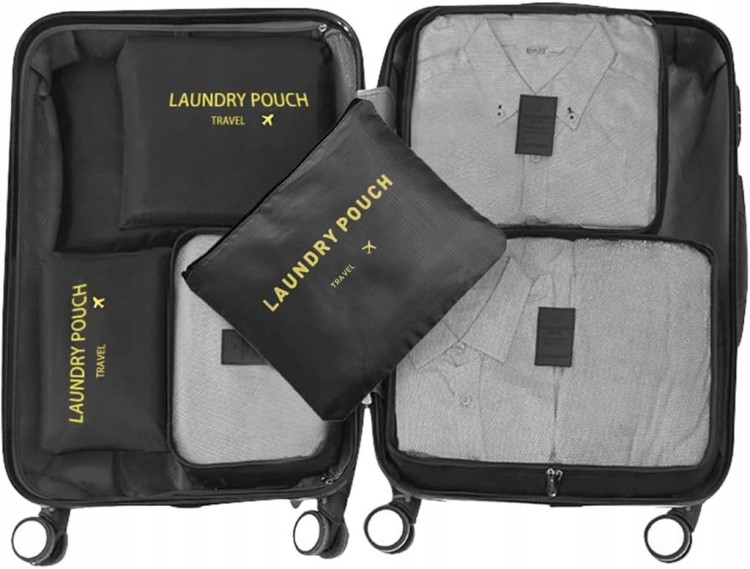 12x TORBY PODRÓŻNE DO WALIZKI ORGANIZER DO BAGAŻU KOSMETYCZKA WODOODPORNE