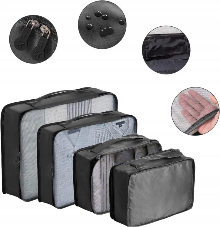 12x TORBY PODRÓŻNE DO WALIZKI ORGANIZER DO BAGAŻU KOSMETYCZKA WODOODPORNE