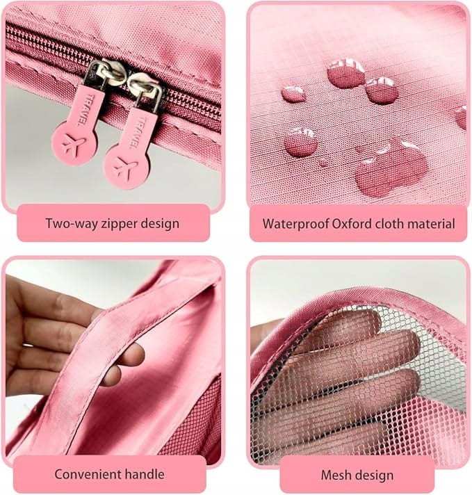 12x TORBY PODRÓŻNE DO WALIZKI ORGANIZER DO BAGAŻU KOSMETYCZKA WODOODPORNE
