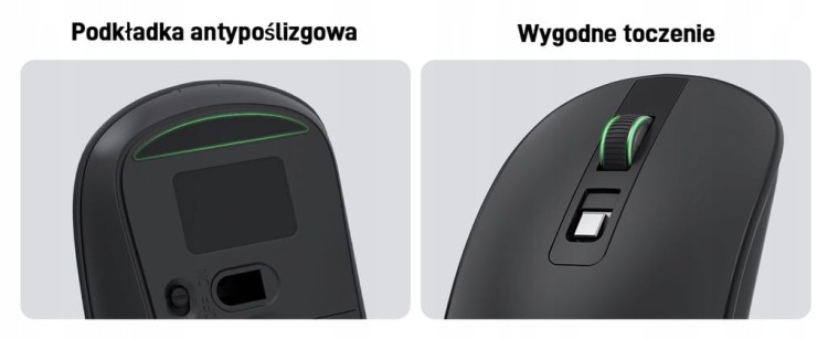 Acer OMR242 Mysz bezprzewodowa USB oryginalna slim niska do chromebook
