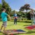 Drewniana Gra w Cornhole 4 Woreczki Składana Lekka Przenośna Zestaw 61x30
