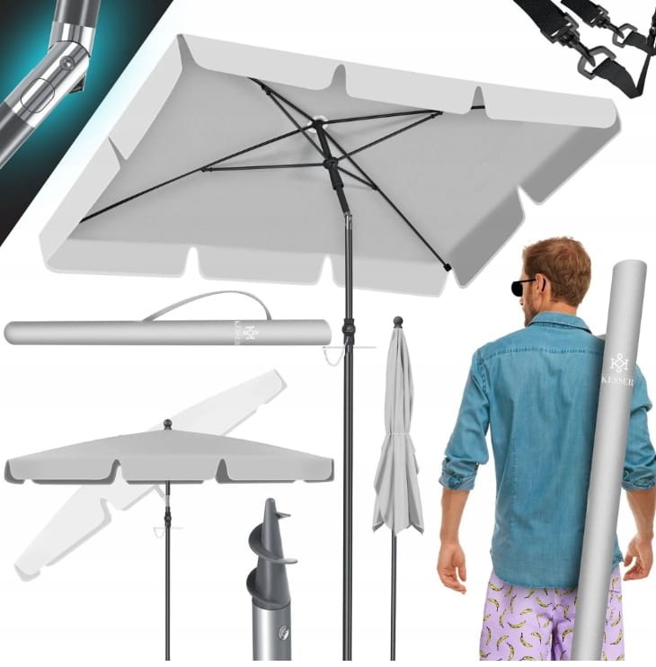 Parasol KESSER szary 200 x 240 cm