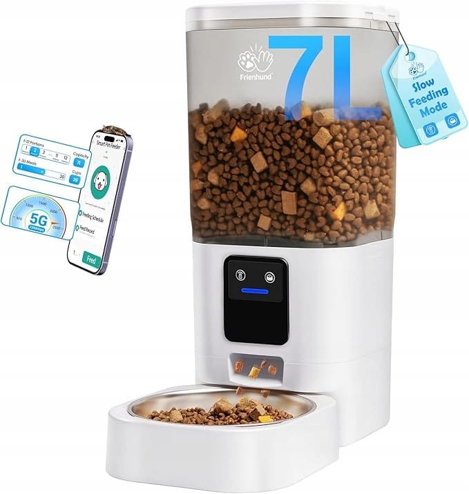Automatyczna karmnik kota 7L Pojemność WiFi Kontrola głosu Smart Pet AS