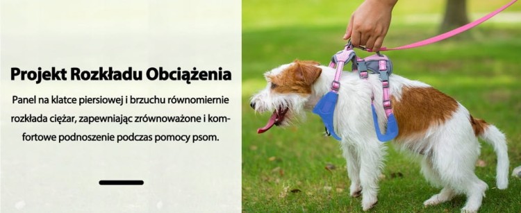 Szelki wodoodporne, odblaskowe regulowane dla psa HUNTBOO różowe S