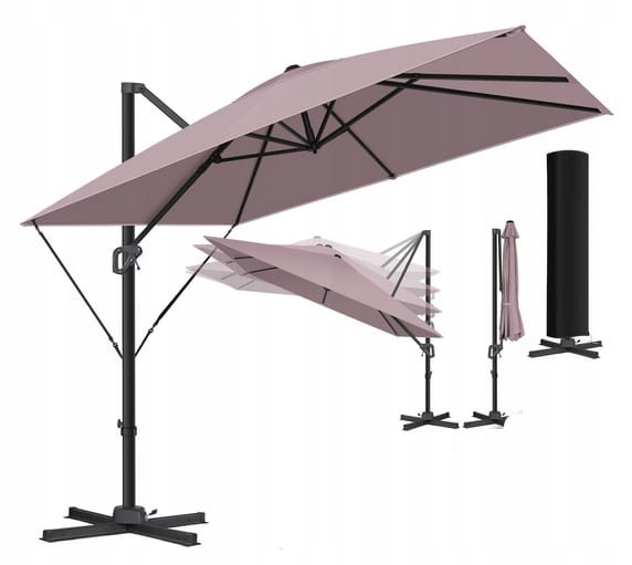 PARASOL OGRODOWY PRZECIWSŁONECZNY 300CM 360 STOPNI XXL KESSER