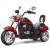 Motocykl elektryczny Costway czerwony chopper do 30 kg 3 km/h