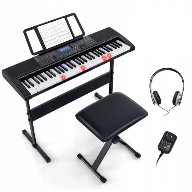 Elektroniczny keyboard 600 dźwięków USB, słuchawki